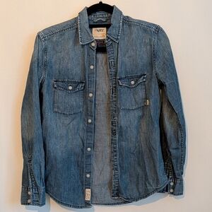 TNA Denim Button-Up Shirt